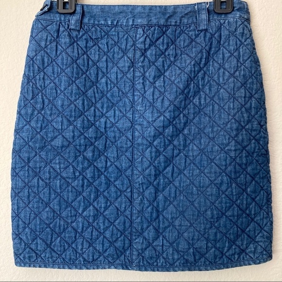 Brooks Brothers Denim Quilted Mini Skirt - Picture 4 of 7
